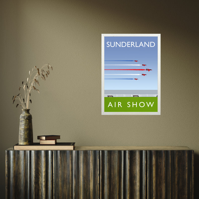Sunderland Air Show portrait by Richard O'Neill A2 White Frame