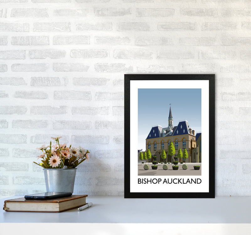 Bishop Auckland Portrait Art Print by Richard O'Neill A3 White Frame