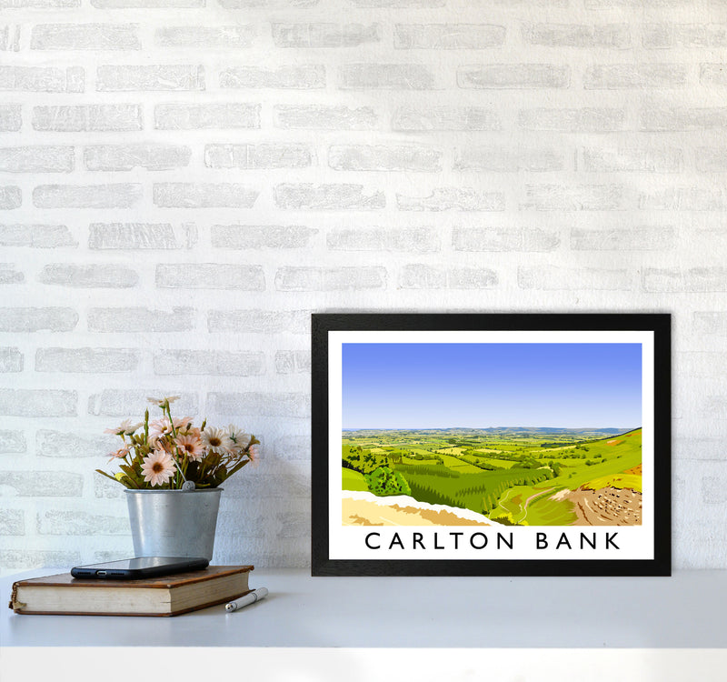 Carlton Bank Travel Art Print by Richard O'Neill A3 White Frame