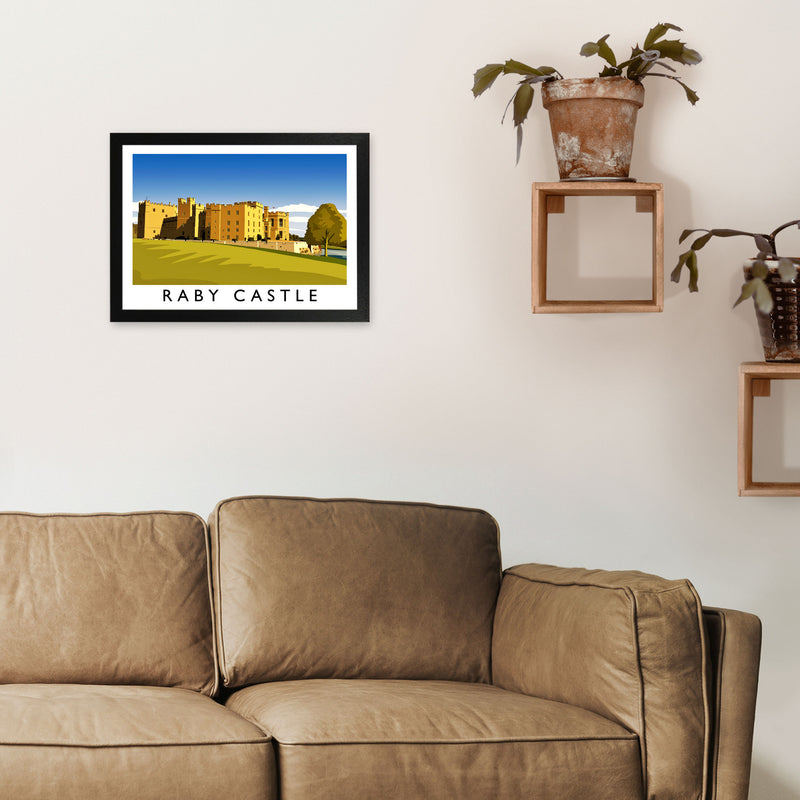 Raby Castle 2 Travel Art Print by Richard O'Neill A3 White Frame