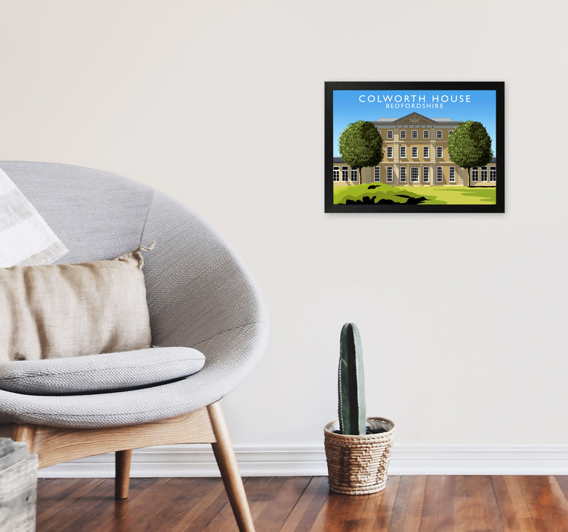 Colworth House by Richard O'Neill A3 White Frame