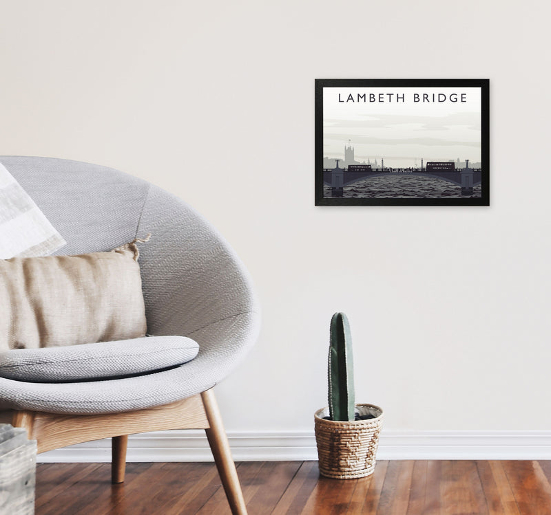 Lambeth Bridge by Richard O'Neill A3 White Frame