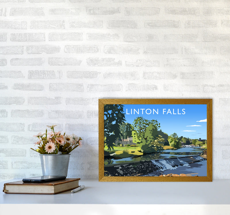 Linton Falls Travel Art Print by Richard O'Neill A3 Print Only