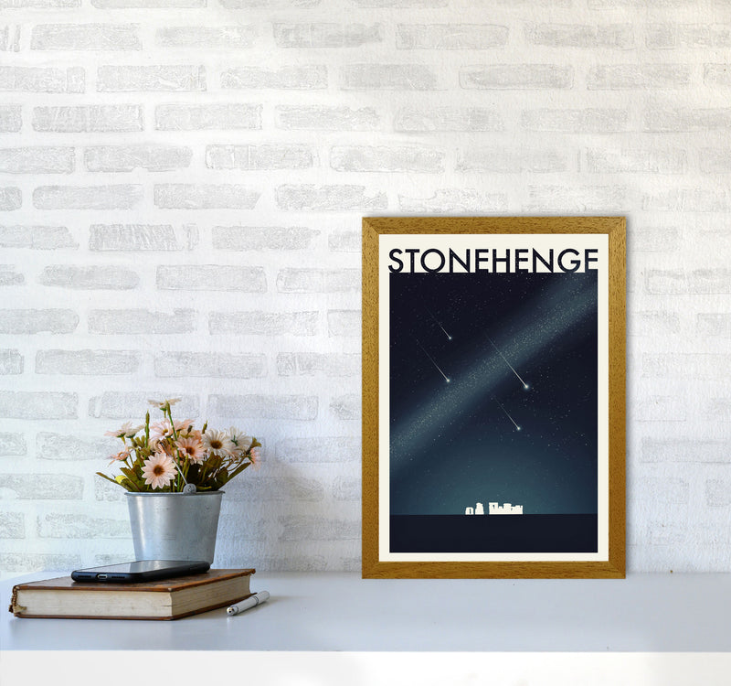 Stonehenge 2 (Night) Travel Art Print by Richard O'Neill A3 Print Only