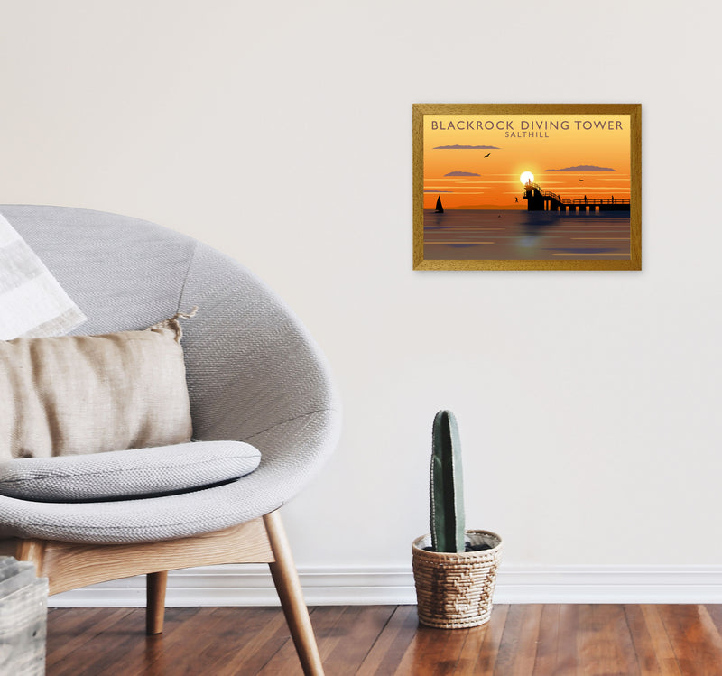 Blackrock Diving Tower (Sunset) (Landscape) by Richard O'Neill A3 Print Only