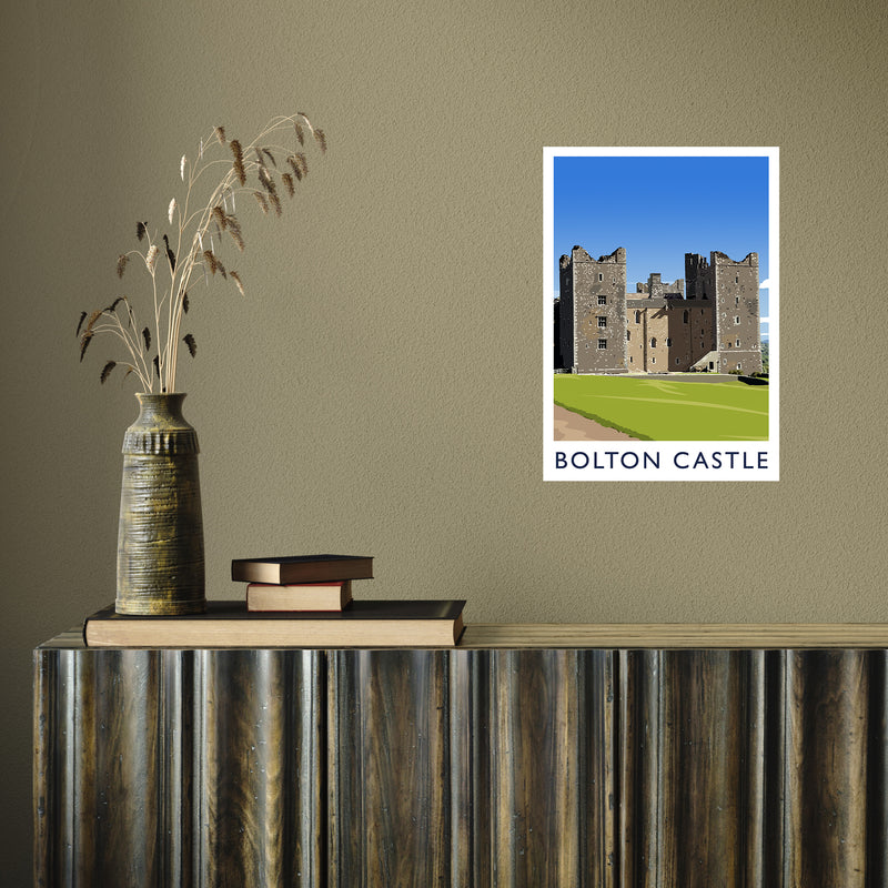 Bolton Castle 2 portrait by Richard O'Neill A3 Print Only