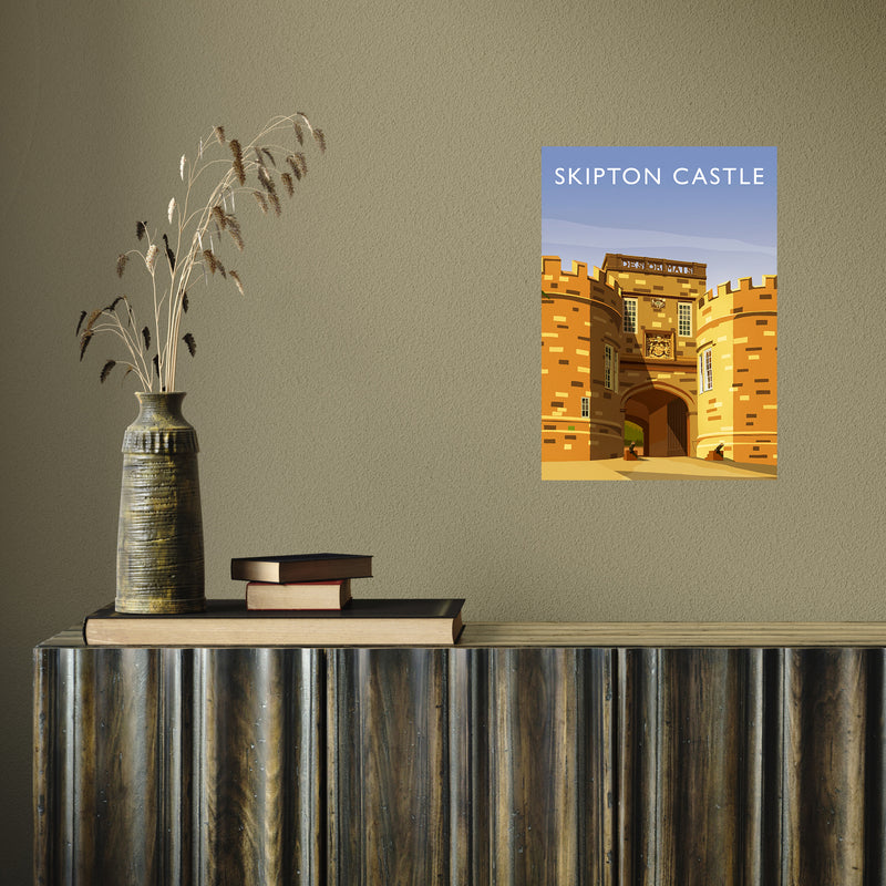 Skipton Castle portrait by Richard O'Neill A3 Print Only