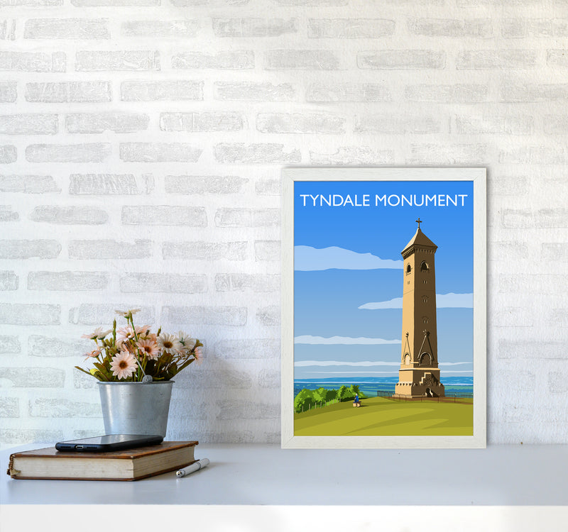 Tyndale Monument Travel Art Print by Richard O'Neill A3 Oak Frame
