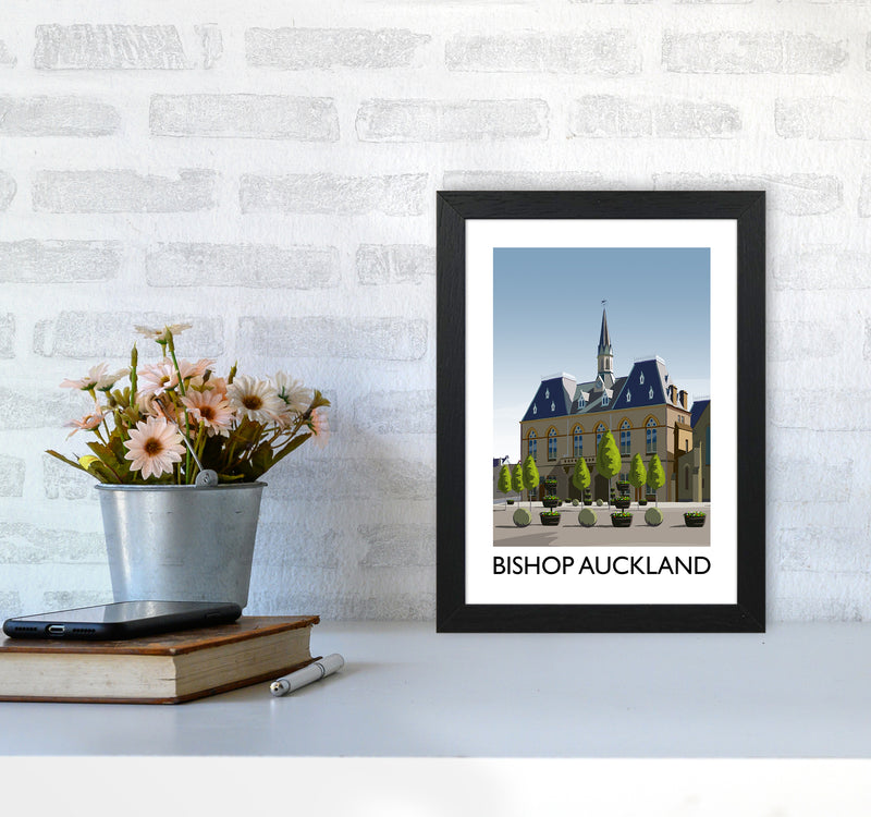 Bishop Auckland Portrait Art Print by Richard O'Neill A4 White Frame