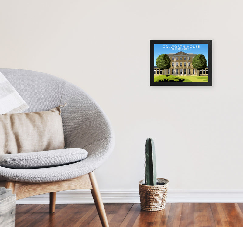 Colworth House by Richard O'Neill A4 White Frame