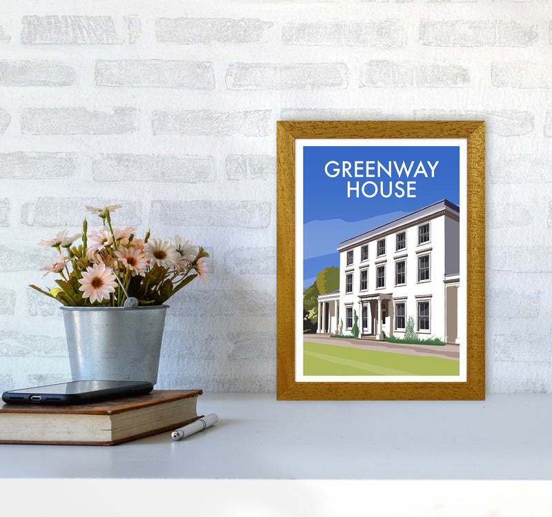 Greenway House Portrait Art Print by Richard O'Neill A4 Print Only