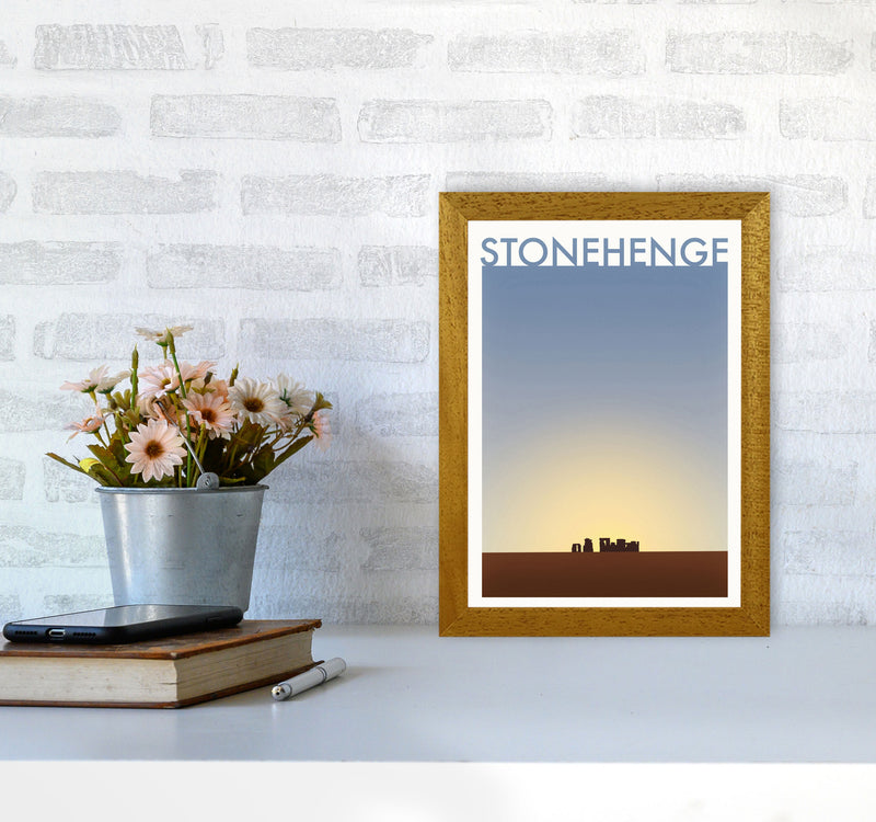 Stonehenge 2 (Day) Travel Art Print by Richard O'Neill A4 Print Only