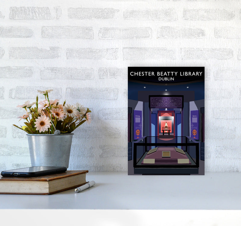 Chester Beatty Library by Richard O'Neill A4 Black Frame