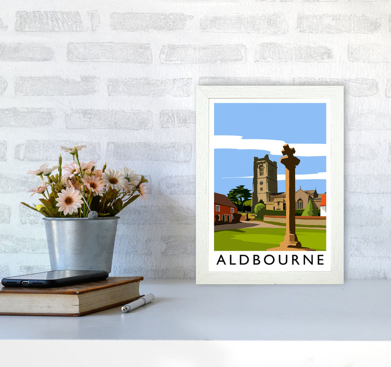 Aldbourne portrait by Richard O'Neill A4 Oak Frame