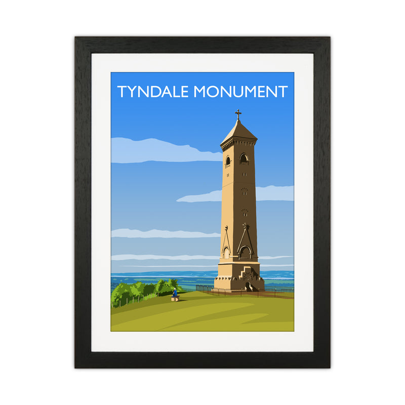Tyndale Monument Travel Art Print by Richard O'Neill Black Grain