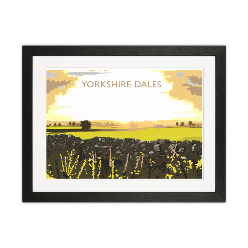 Yorkshire Dales Travel Art Print by Richard O'Neill Black Grain