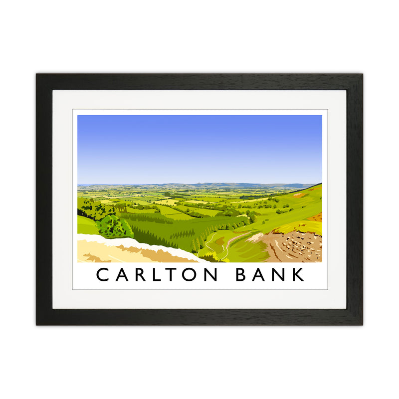 Carlton Bank Travel Art Print by Richard O'Neill Black Grain