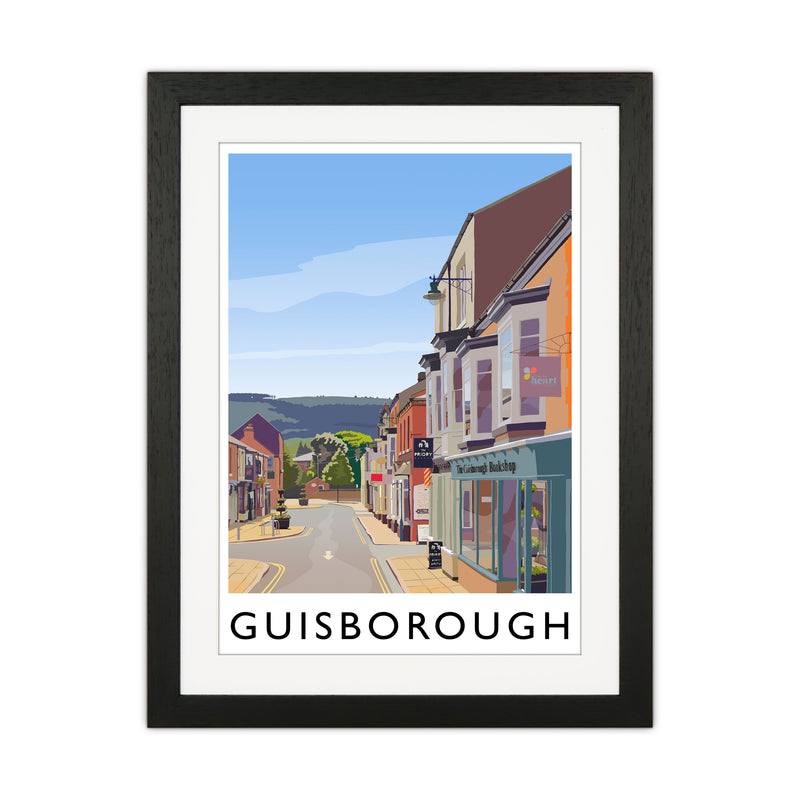 Guisborough 3 Portrait Travel Art Print by Richard O'Neill Black Grain
