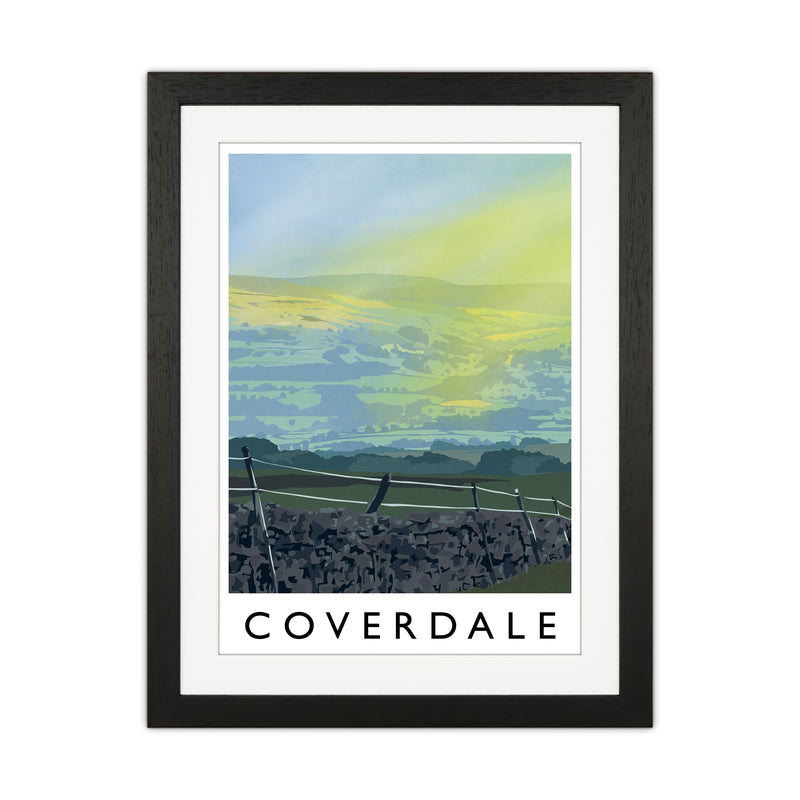 Coverdale Portrait Travel Art Print by Richard O'Neill Black Grain