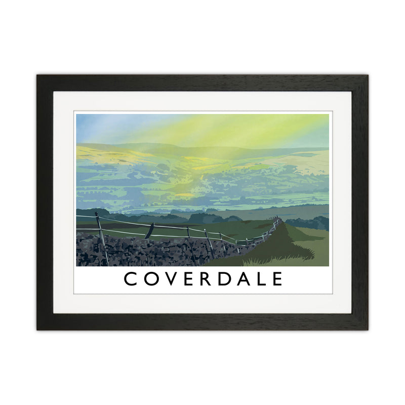Coverdale Travel Art Print by Richard O'Neill Black Grain