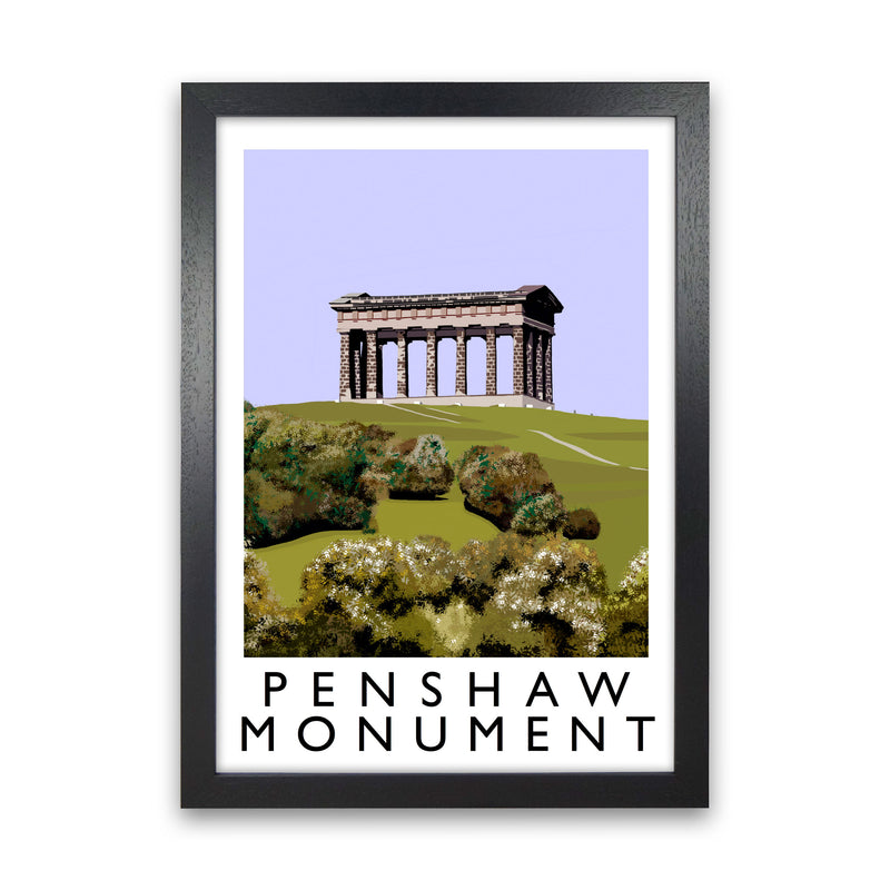 Penshaw Monument Art Print by Richard O'Neill Black Grain