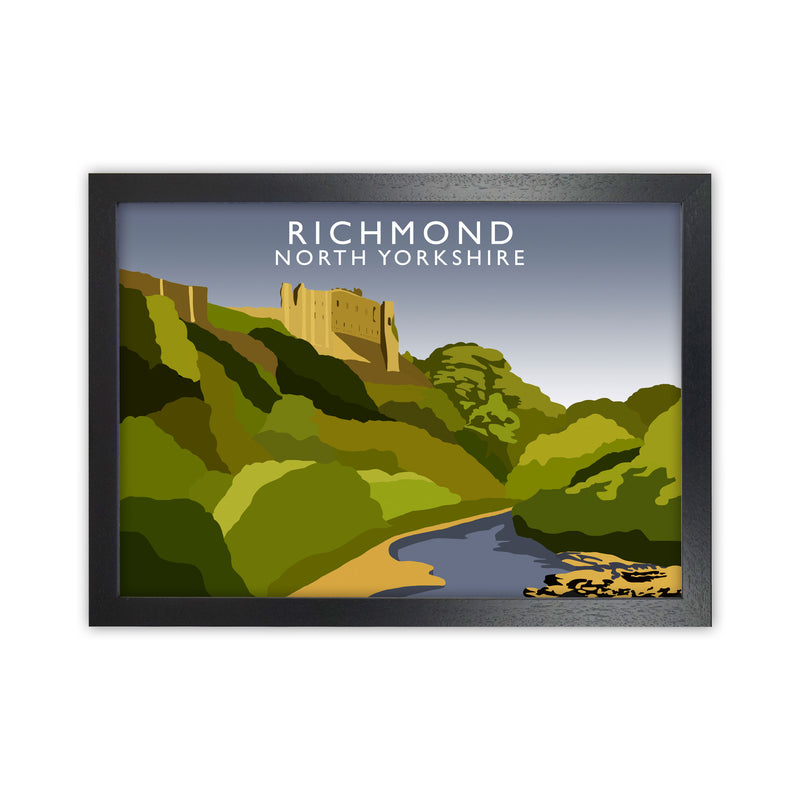 Richmond North Yorkshire Art Print by Richard O'Neill Black Grain