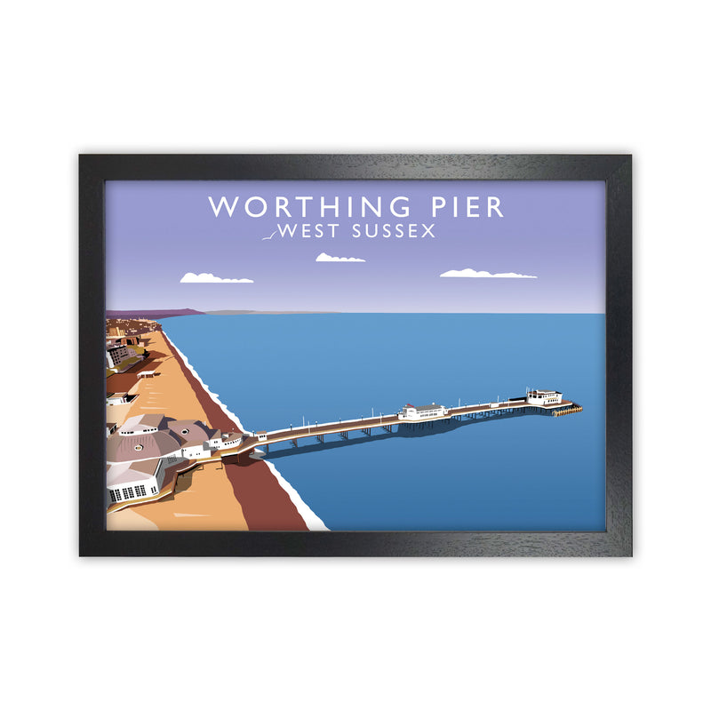 Worthing Pier by Richard O'Neill Black Grain
