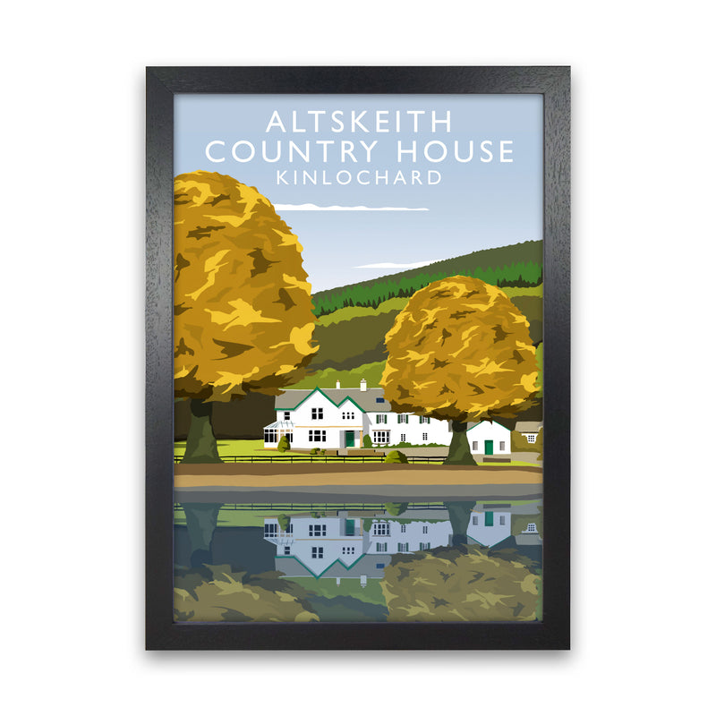 Altskeith Country House (Portrait) by Richard O'Neill Black Grain