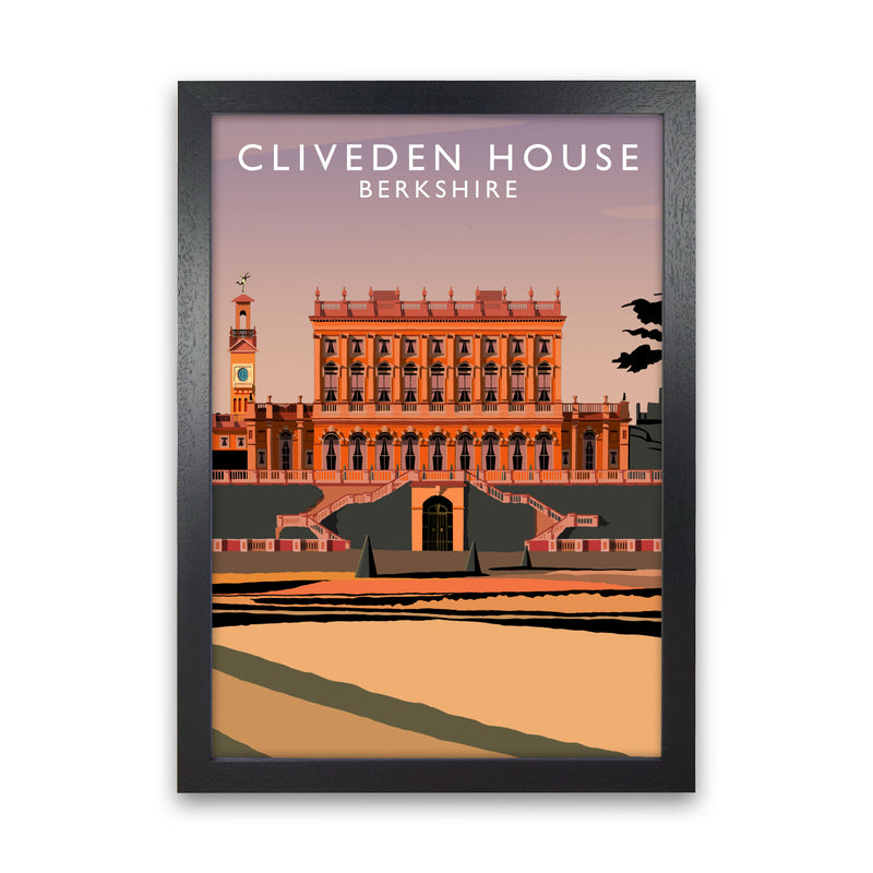Cliveden House Portrait by Richard O'Neill Black Grain