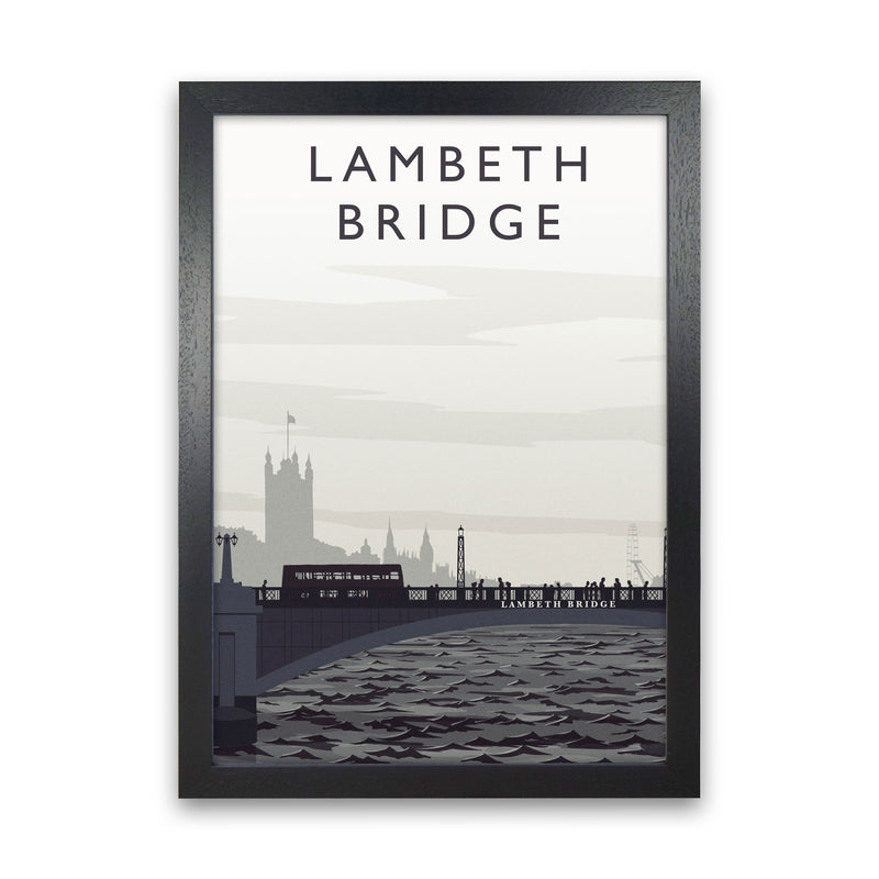 Lambeth Bridge portrait by Richard O'Neill Black Grain