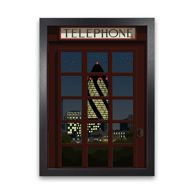 London Telephone Box 13 by Richard O'Neill Black Grain