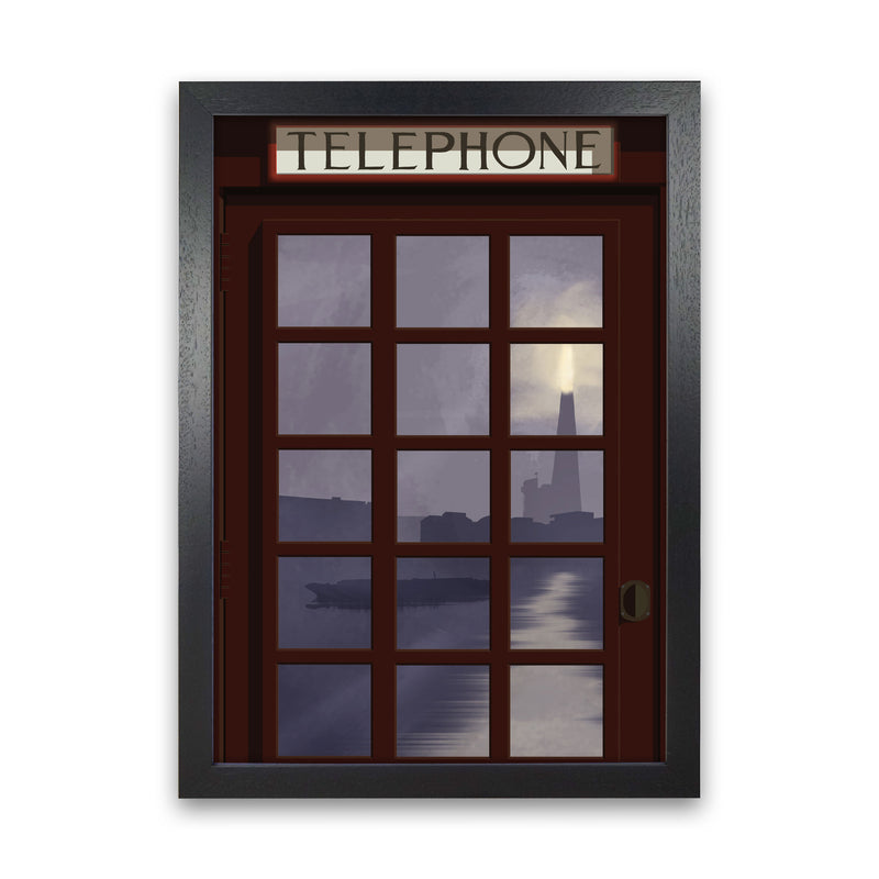 London Telephone Box 8 by Richard O'Neill Black Grain