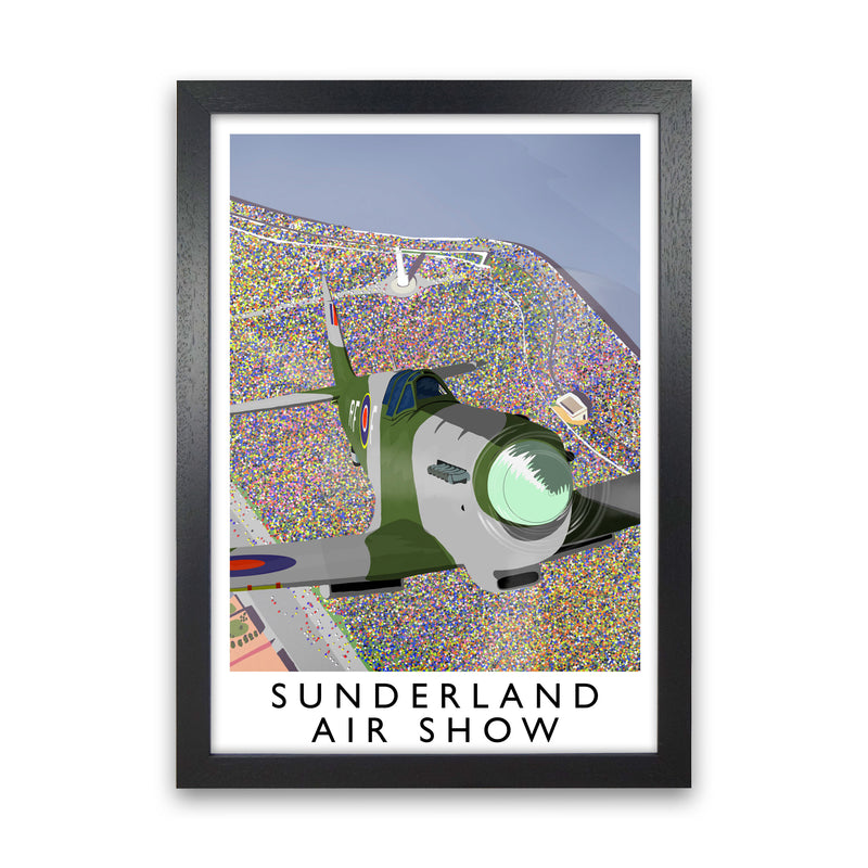 Sunderland Air Show 2 portrait by Richard O'Neill Black Grain