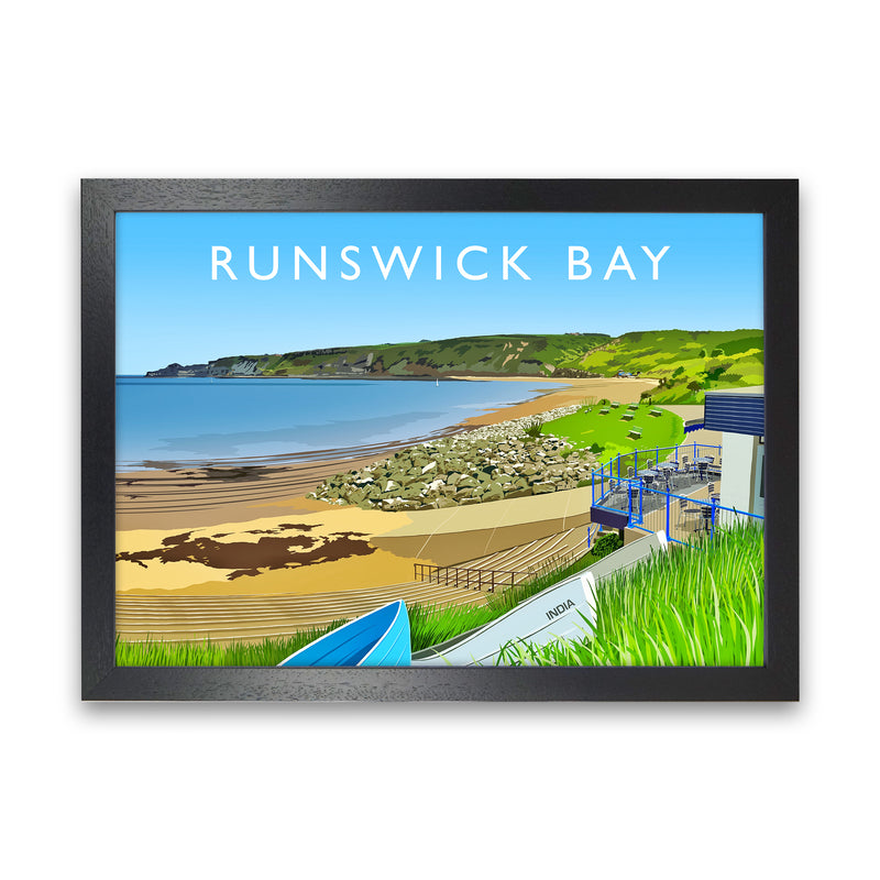 Runswick Bay 3 by Richard O'Neill Black Grain