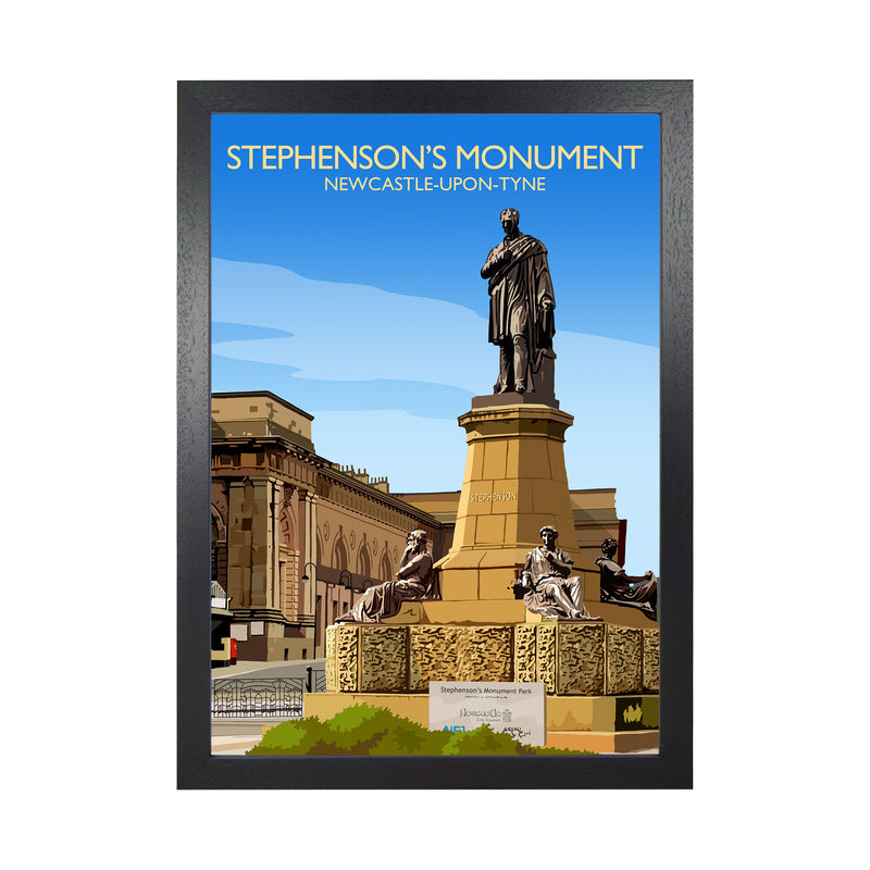 Stephenson's Monument by Richard O'Neill Black Grain