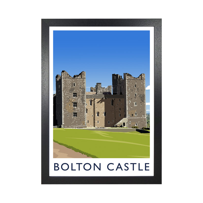 Bolton Castle 2 portrait by Richard O'Neill Black Grain