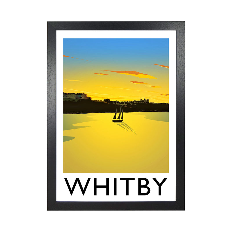 Whitby (Sunset) 2 portrait by Richard O'Neill Black Grain