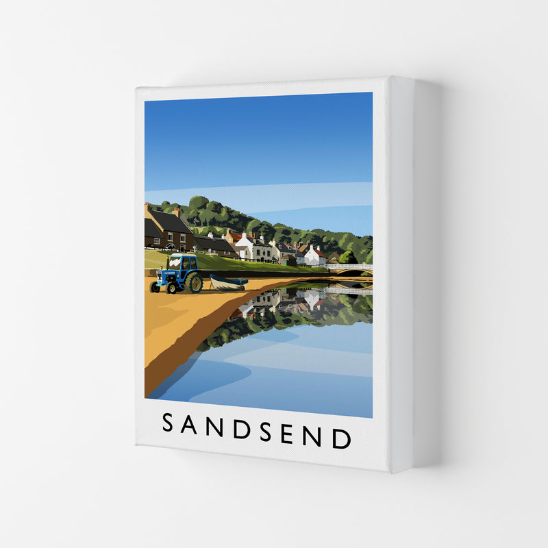 Sandsend 5 Portrait Travel Art Print by Richard O'Neill Canvas