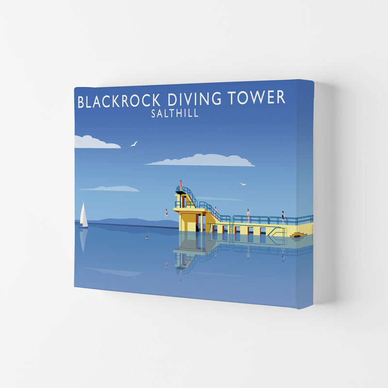 Blackrock Diving Tower (Landscape) by Richard O'Neill Canvas
