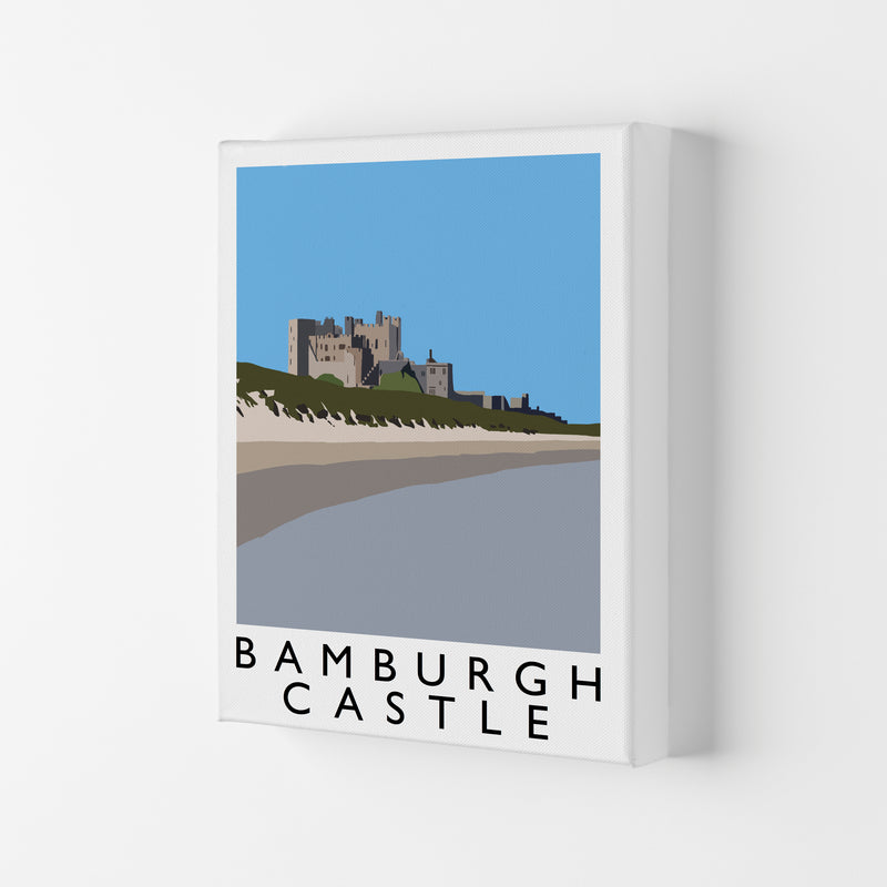 Bamburgh Castle Portrait by Richard O'Neill Canvas