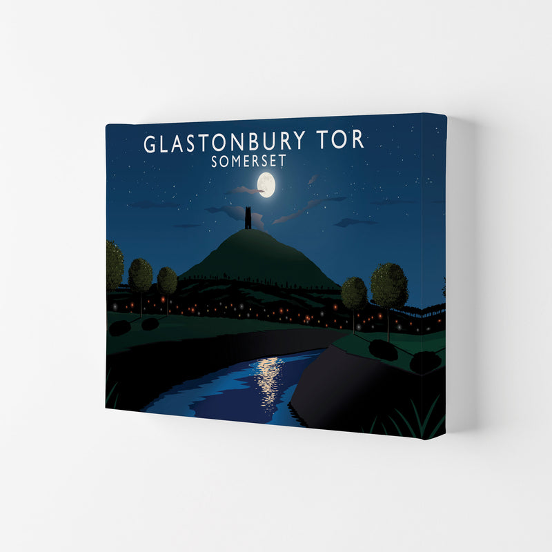 Glastonbury Tor Night by Richard O'Neill Canvas