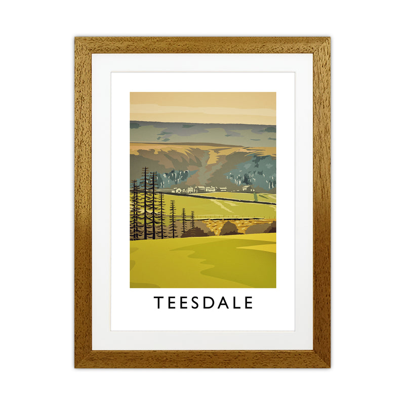 Teesdale Portrait Art Print by Richard O'Neill Oak Grain
