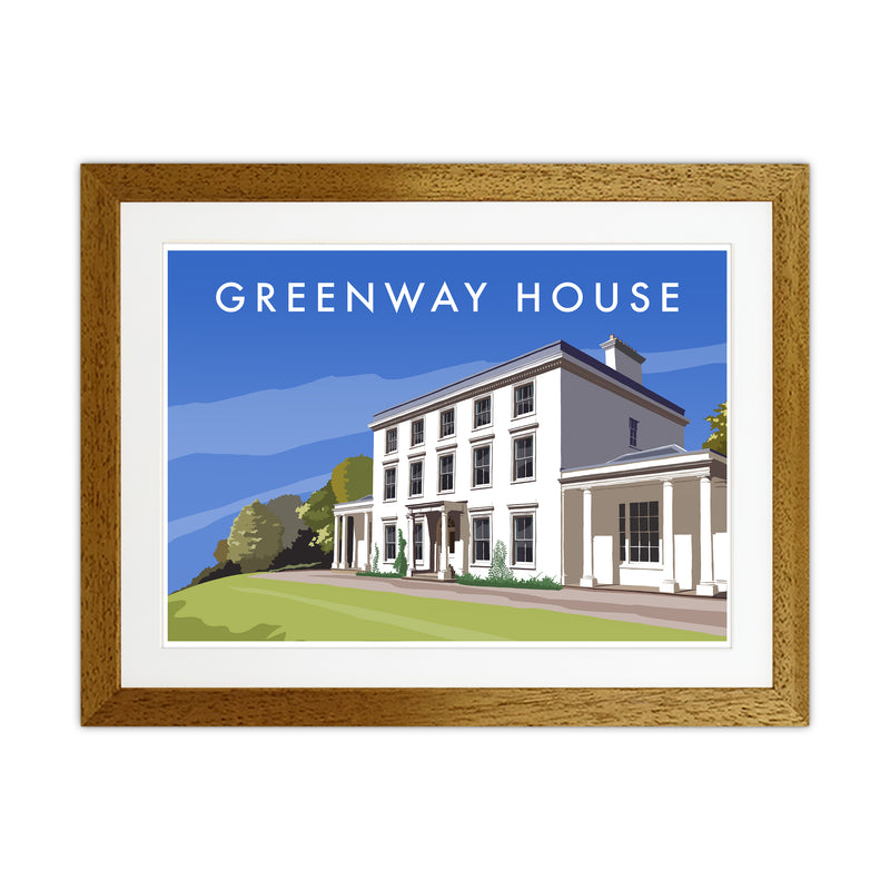 Greenway House Art Print by Richard O'Neill Oak Grain