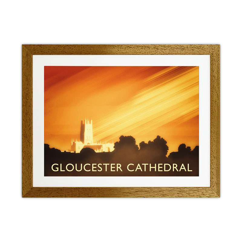 Gloucester Cathedral Travel Art Print by Richard O'Neill Oak Grain