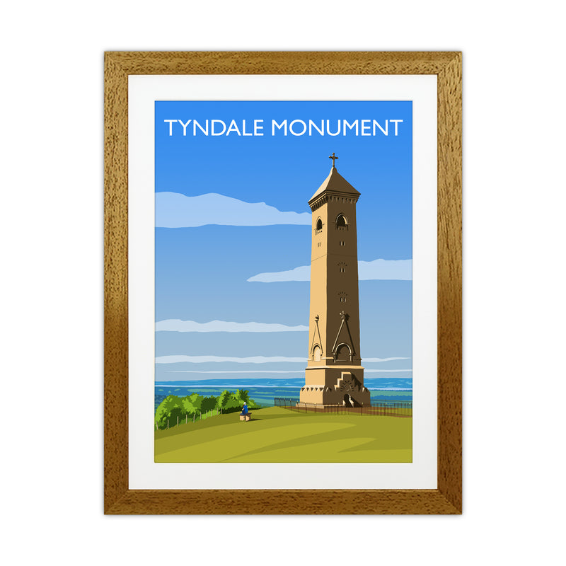 Tyndale Monument Travel Art Print by Richard O'Neill Oak Grain