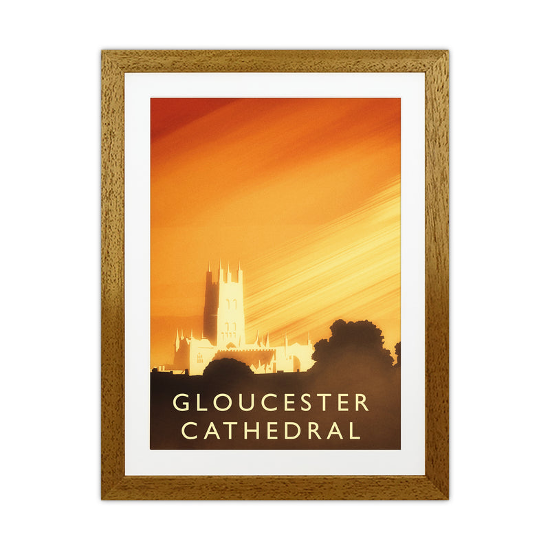 Gloucester Cathedral portrait Travel Art Print by Richard O'Neill Oak Grain
