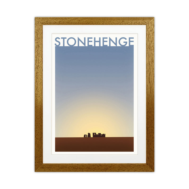 Stonehenge 2 (Day) Travel Art Print by Richard O'Neill Oak Grain