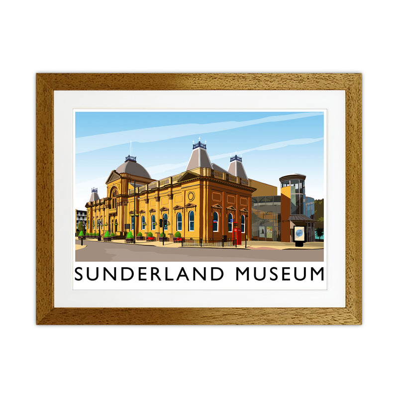 Sunderland Museum 2 Travel Art Print by Richard O'Neill Oak Grain