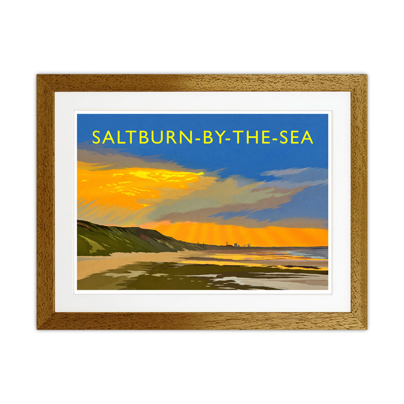 Saltburn-By-The-Sea 4 Travel Art Print by Richard O'Neill Oak Grain