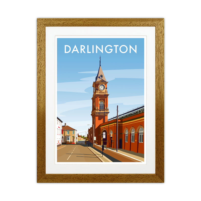 Darlington 3 Travel Art Print by Richard O'Neill Oak Grain